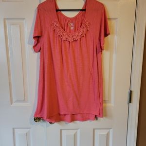 Salmon colored blouse